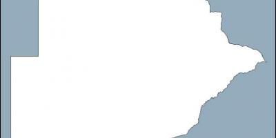 Χάρτης της Μποτσουάνα χάρτη περίγραμμα
