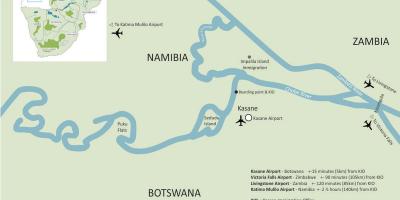 Χάρτης της κασάνε Μποτσουάνα